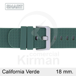 Correa Reloj Silicona 18mm 135166/18V Smart California Verde Cierre Hebilla