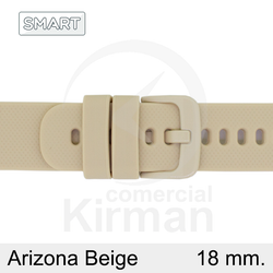 Correa Reloj Silicona 18mm 135167/18BE Smart Arizona Beige Cierre Hebilla