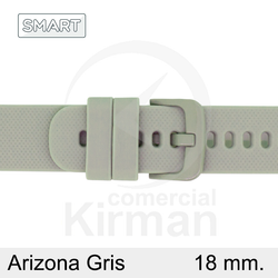 Correa Reloj Silicona 18mm 135167/18G Smart Arizona Gris Cierre Hebilla