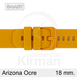 Correa Reloj Silicona 18mm 135167/18O Smart Arizona Ocre Cierre Hebilla