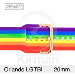 Correa Reloj Silicona 20mm 135164/20E5 Smart Orlando LGTBI Cierre Hebilla