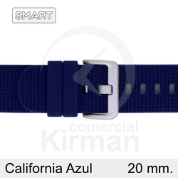 Correa Reloj Silicona 20mm 135166/20A Smart California Azul Cierre Hebilla