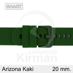 Correa Reloj Silicona 20mm 135167/20K Smart Arizona Kaki Cierre Hebilla