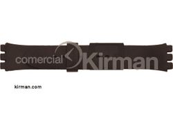 Correa Reloj Silicona 21x90/120mm 135155/21N Berna Negra Cierre Hebilla