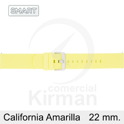Correa Reloj Silicona 22mm 135166/22AM Smart California Amarilla Cierre Hebilla