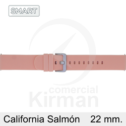 Correa Reloj Silicona 22mm 135166/22S Smart California Salmón Cierre Hebilla