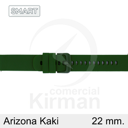 Correa Reloj Silicona 22mm 135167/22K Smart Arizona Kaki Cierre Hebilla