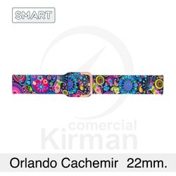 Correa Reloj Silicona 22x75/120mm 135164/22E3 Smart Orlando Estampado Cachemir Cierre Hebilla