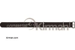 Correa Reloj Tela 20mm 137025 Iberia Negra Cierre Hebilla