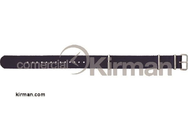 Correa Reloj Tela 20mm 137026 Iberia Azul Cierre Hebilla