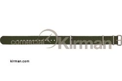 Correa Reloj Tela 20mm 137027 Iberia Verde Cierre Hebilla