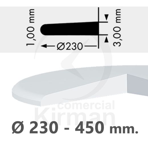 Cristal Reloj Mineral 220-005-285 Óptico 28,5mm Diámetro x 1,00x3,00mm Grosor