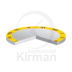 Cristal Reloj Mineral 227-001-310 Plano C. Bisel Dorado & Números - Diámetro 31,0mm