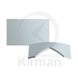 Cristal Reloj Zafiro 221-017-001 Rectangular Bombé Para Frankm Diámetro 34,0x26,0mm x 1,00mm Grosor