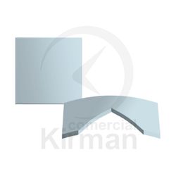 Cristal Reloj Zafiro 221-017-002 Cuadrado Bombé Para Frankm Diámetro 30,9x30,9mm x 1,00mm Grosor