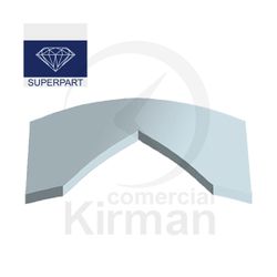 Cristal Reloj Zafiro 221-017-011 Rectangular Bombé Para Frankm Diámetro 39,35x31,60mm x 1,10mm Grosor