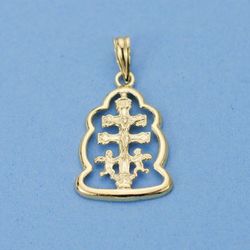 18kts Gold Caravaca Cross 22x14mm Frame 20000020