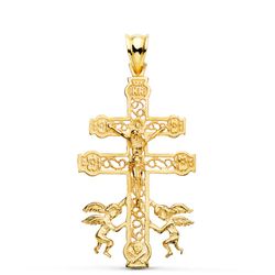 Cruz Caravaca Oro 18kts 42x24mm P7663-040