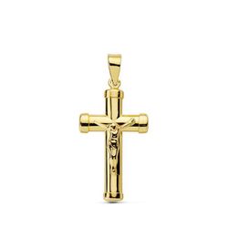 Cruz Cristo Oro 18kts 24x13mm Oval 16791