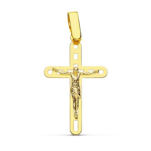 Creu Crist Or 18kts 26x16mm Calada 16785