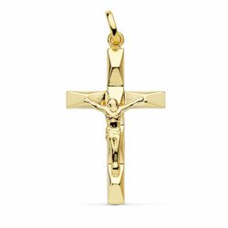 Cruz Cristo Oro 18kts 28x17mm Hueca 16862