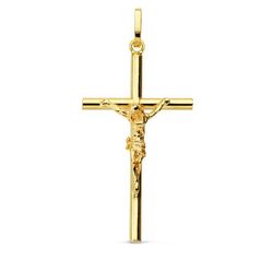 Cruz Cristo Oro 18kts 29x16mm Hueca 16768
