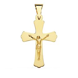 Cruz Cristo Oro 18kts 34x22mm Lisa 02000093