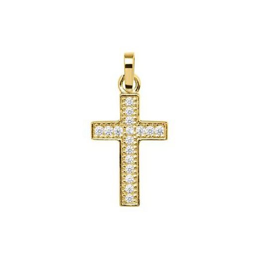 18kt Gold Cross Argyor MRM 18.05x11.85mm (18)75A0021-18.05mm Diamonds