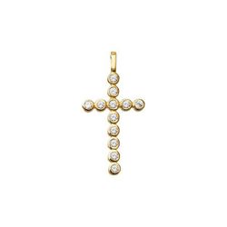 18kt Goldkreuz Argyor MRM 21,80x13,65mm (18)75A0020-21,80mm Diamanten