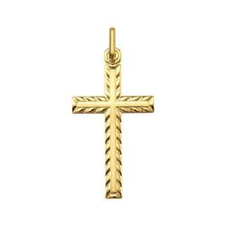 Croce in oro 18 kt Argyor MRM 25x14 mm (18)232004 decorata