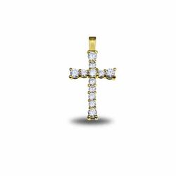 18 Karat Goldkreuz Argyor MRM 2 mm (18)75A0023-1,90 g Diamanten