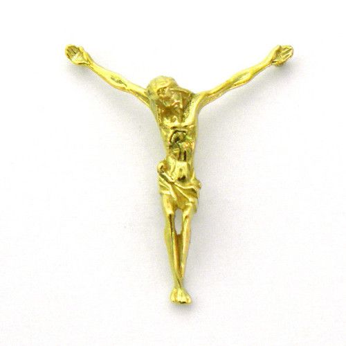 Cruz Oro 18kts Cristo Modernista 26x26mm C1/506