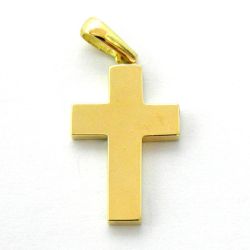Cruz Oro 18kts Lisa Brillo 27x17mm C1/11471/2