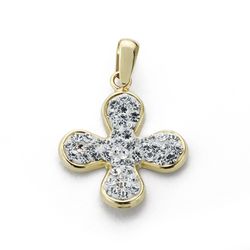 Creu Or 9kts 17x14mm 9K16581 Circonites