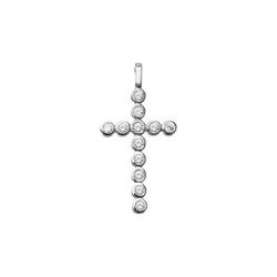 Cruz Oro Blanco 18kts Argyor MRM 19,20x11,60mm (18)75B0020-19,20mm Diamantes