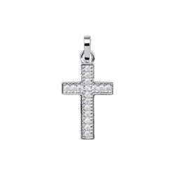 Cruz de ouro branco 18k Argyor MRM 21,10 x 14,35 mm (18) 75B0021-21,10 mm diamantes
