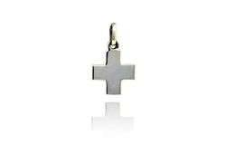 Cruz Plata Arior 1,3x1,3cm 1110310PU Griega Lisa
