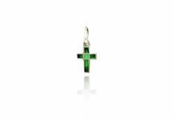 Cruz Plata Arior 1x0,7cm 1110317EPU Mosaico Verde