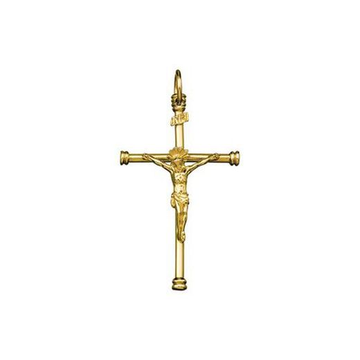 Creu Plata Daurada Crist Argyor MRM 12mm (AG)23101D-12mm Classica