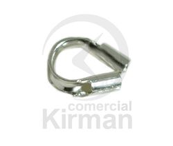 Cubre Hilos Plata 072115 5,4x4mm (Diámetro 0,6mm)