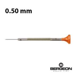 Destornillador De Precisión Bergeon Acero 045075/1 Punta Plana De 0.50mm