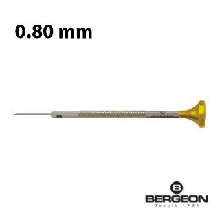 Destornillador De Precisión Bergeon Acero 045075/3 Punta Plana De 0.80mm