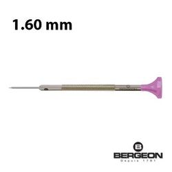 Destornillador De Precisión Bergeon Acero 045075/7 Punta Plana De 1.60mm