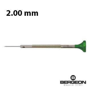 Destornillador De Precisión Bergeon Acero 045075/8 Punta Plana De 2.00mm