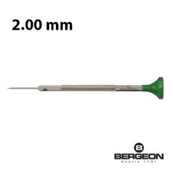 Destornillador De Precisión Bergeon Acero 045075/8 Punta Plana De 2.00mm