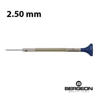 Destornillador De Precisión Bergeon Acero 045075/9 Punta Plana De 2.50mm