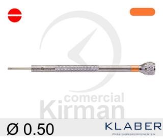 Destornillador Klaber Acero 045101/1 Punta Plana De 0.50mm