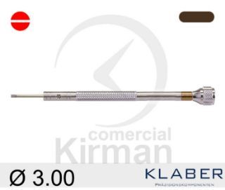 Destornillador Klaber Acero 045101/10 Punta Plana De 3.00mm