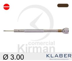 Destornillador Klaber Acero 045101/10 Punta Plana De 3.00mm