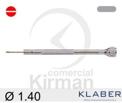 Destornillador Klaber Acero 045101/6 Punta Plana 1.40mm
